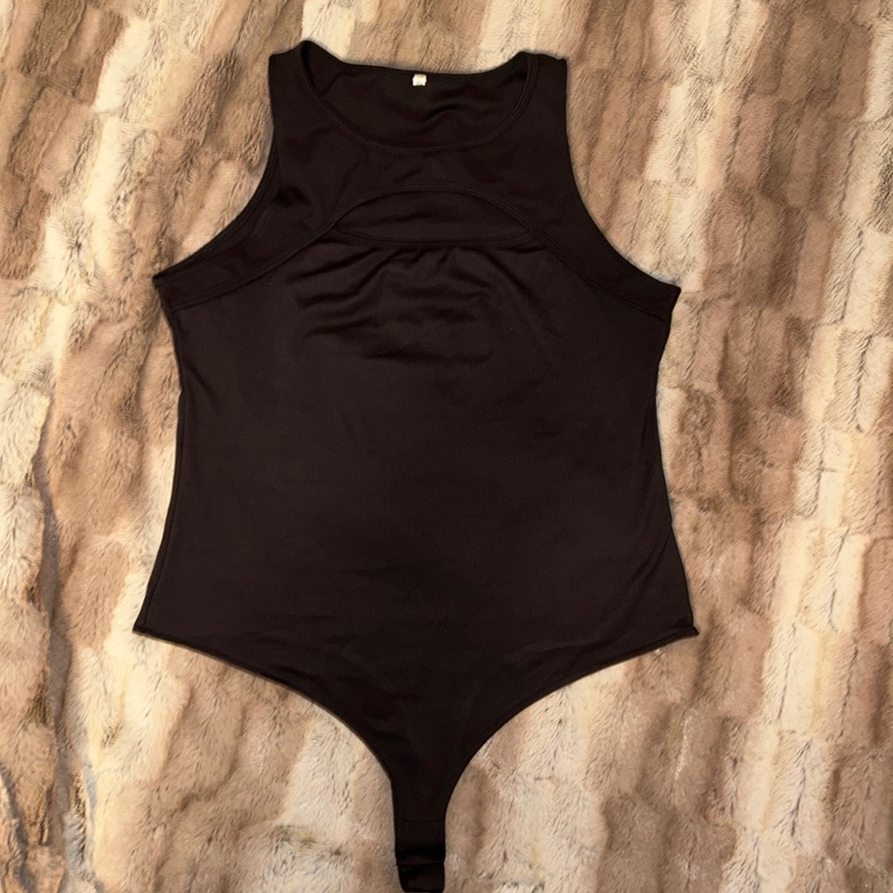 Bodysuit Black Spandex & Rayon  XL